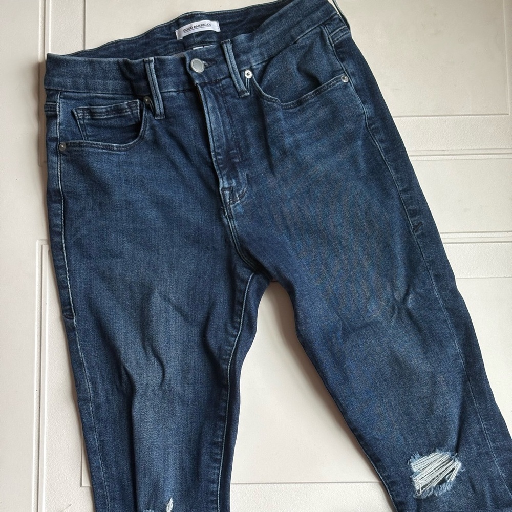 Good American Good Leg Cropped Jeans Size 6